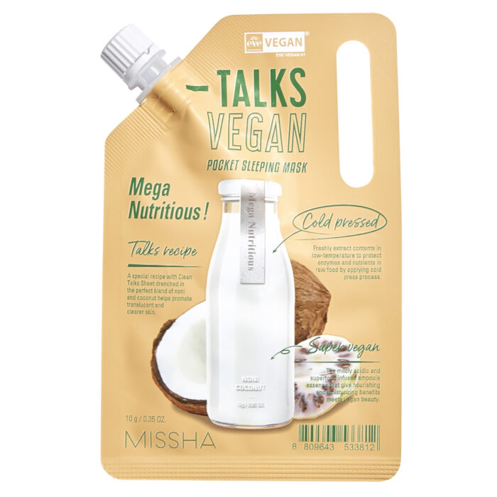 Talks Vegan Squeeze Pocket Sleeping Mask MEGA NUTRITIOUS